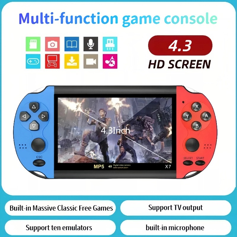 Gaming Console G90 - X7 Retro Handheld Game Console 4.3