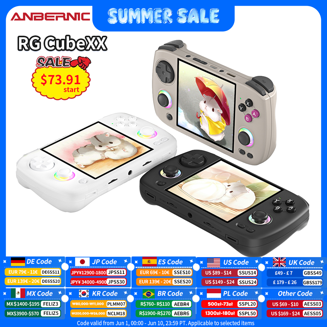 Gaming Console All In One - Anbernic RG CubeXX Retro Handheld Games