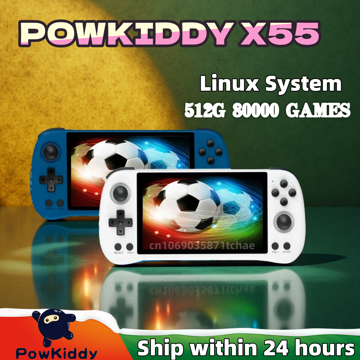 Gaming Console All In One - POWKIDDY X55 Handheld Game Console Retro