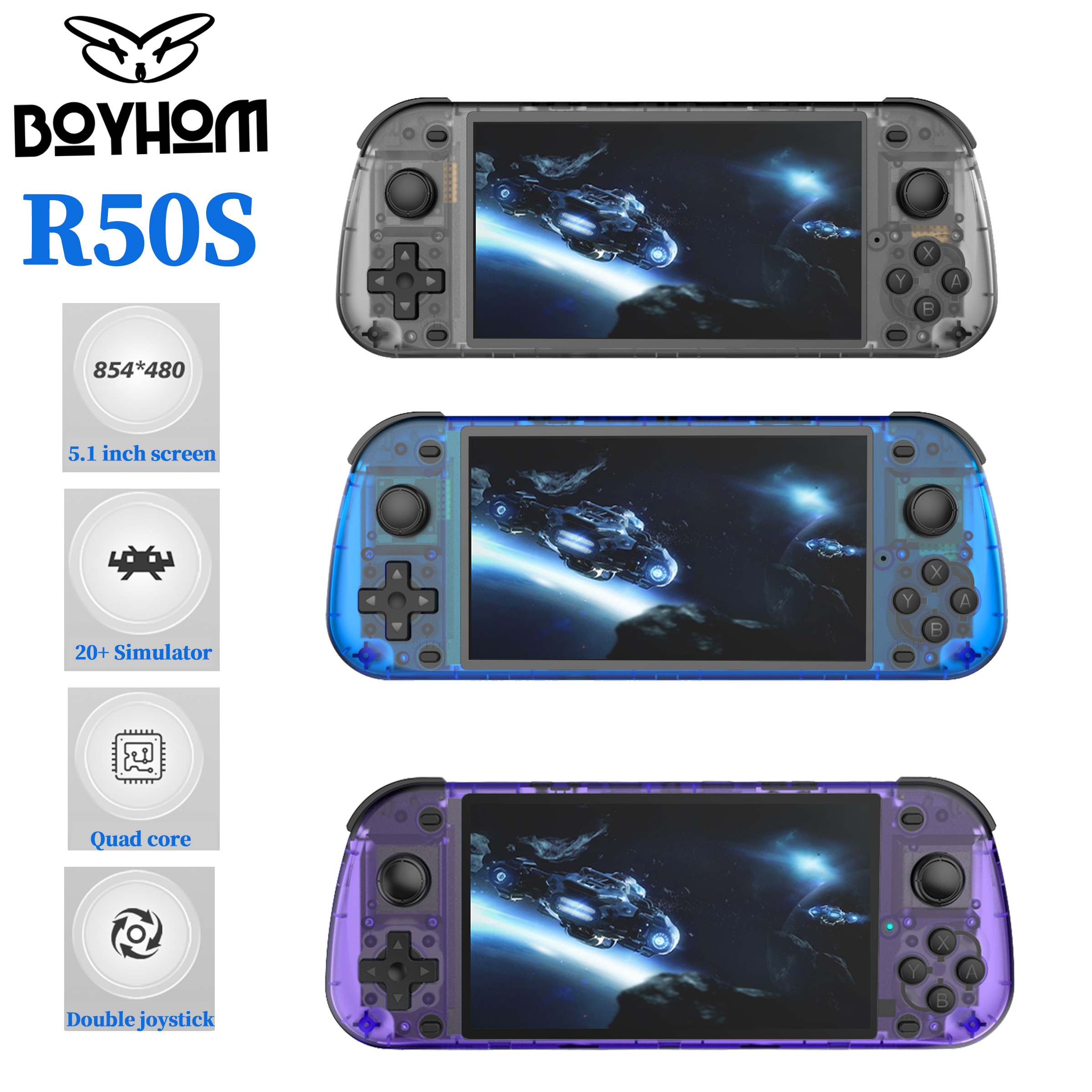 Gaming Console G90 - R50S Retro Handheld Console Classic Game