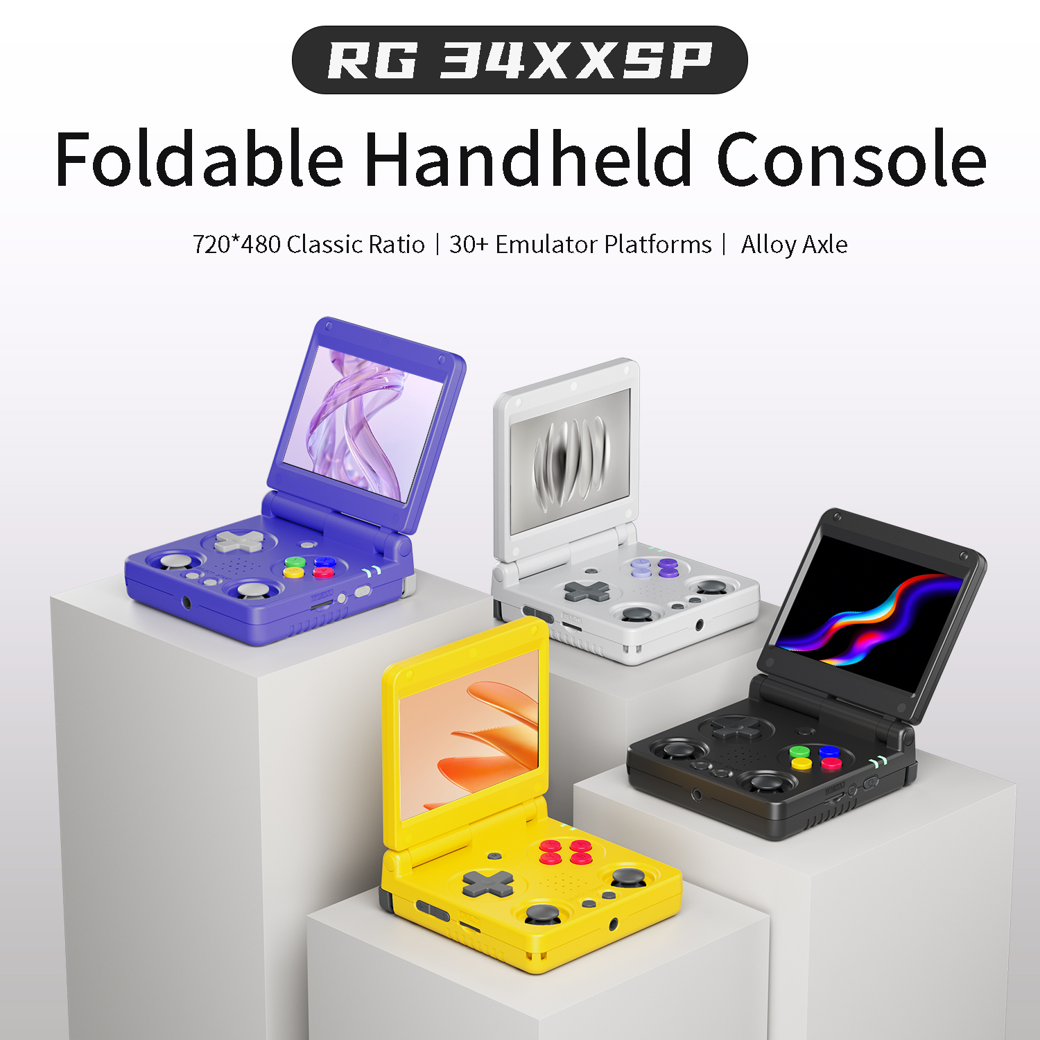 Anbernic RG34XXSP RG35XXSP Fli - مراجعة Gaming Console All In One وسعره
