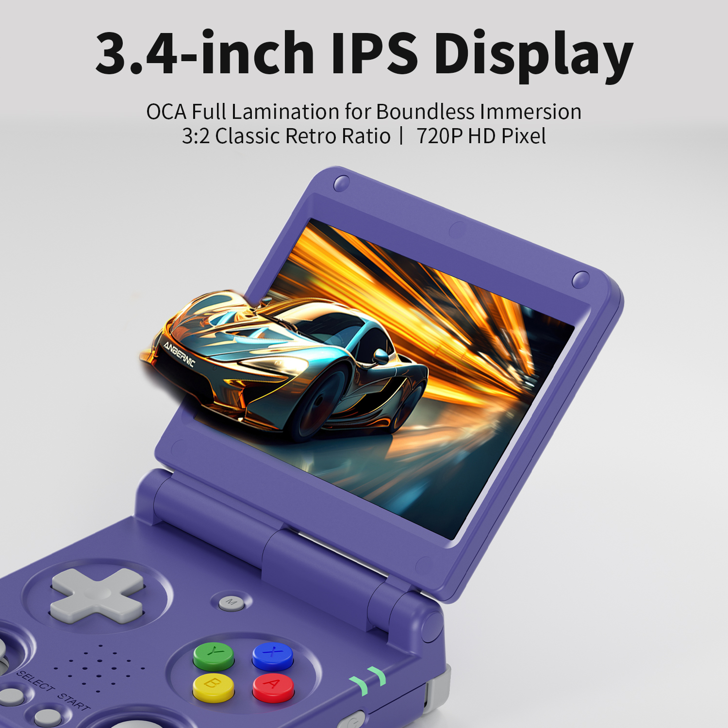 Anbernic RG34XXSP RG35XXSP Fli - مراجعة Gaming Console All In One وسعره