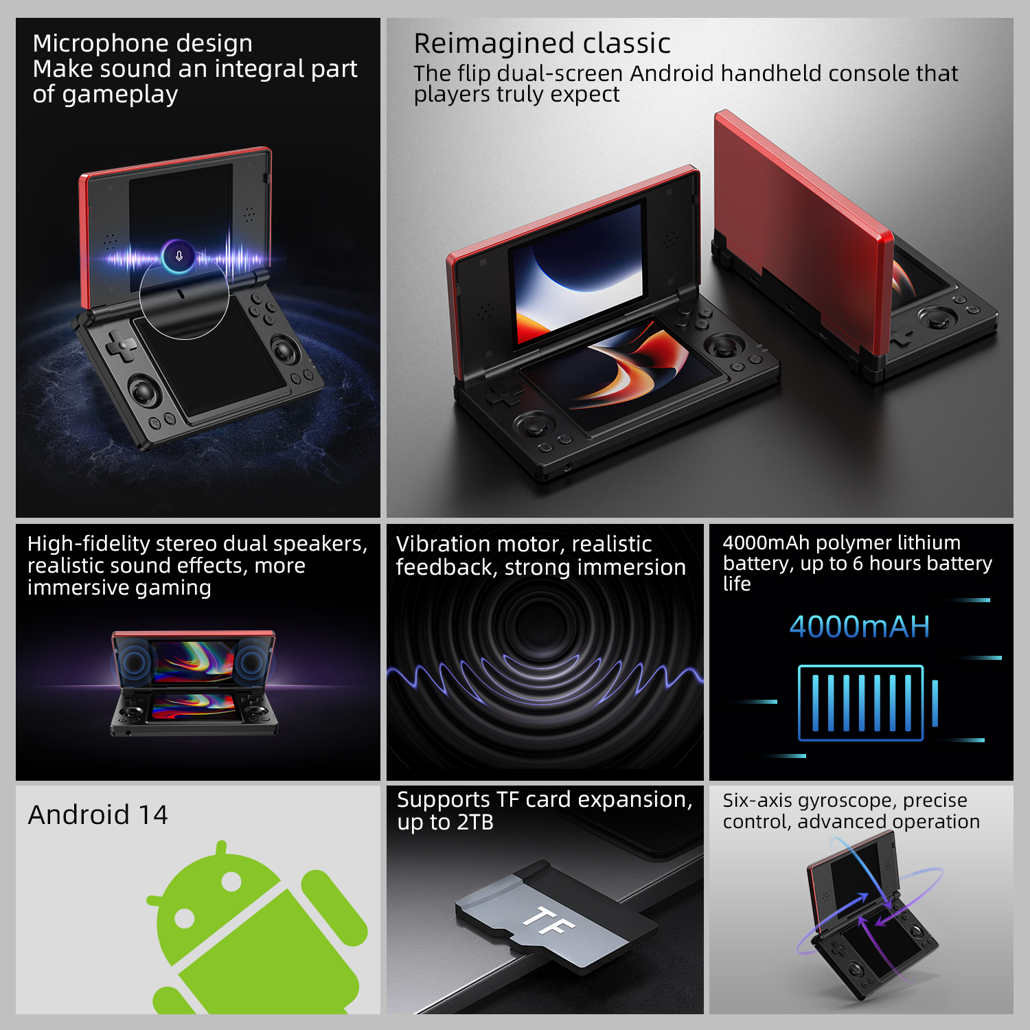 Anbernic RG DS Dual 4.0” IPS S - مراجعة Gaming Console G90 وسعره
