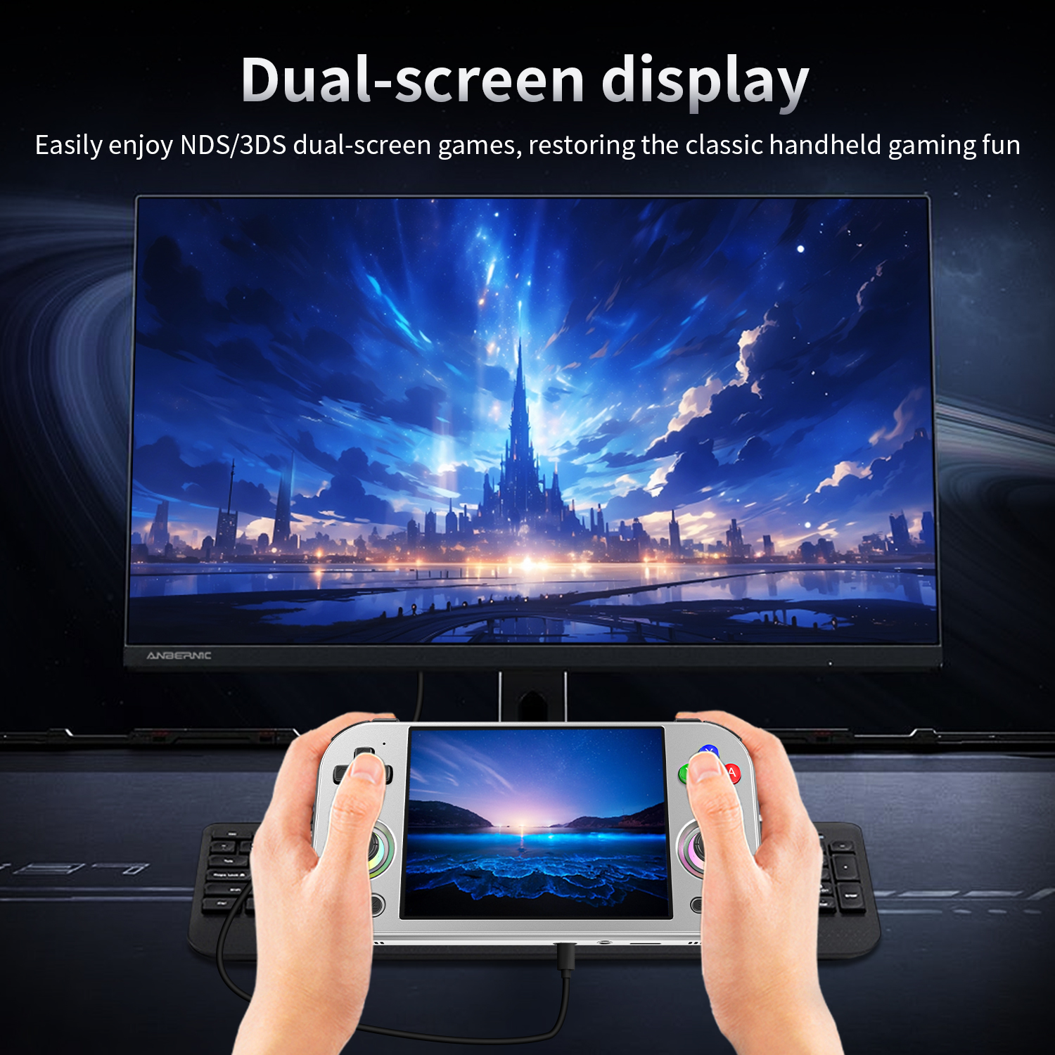 ANBERNIC RG477M RG Slide Retro - مراجعة Gaming Console All In One وسعره