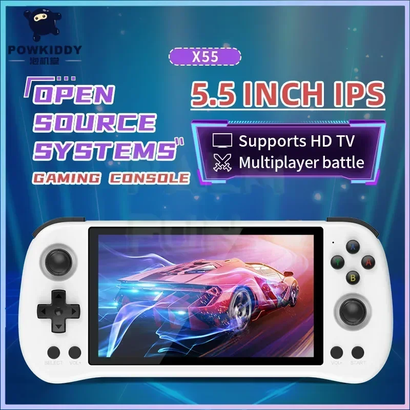 POWKIDDY X55 5.5INCH IPS Scree - مراجعة Gaming Console G90 وسعره