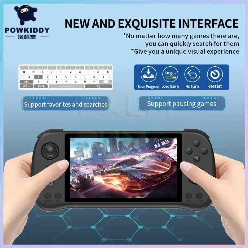 POWKIDDY X55 5.5INCH IPS Scree - مراجعة Gaming Console G90 وسعره