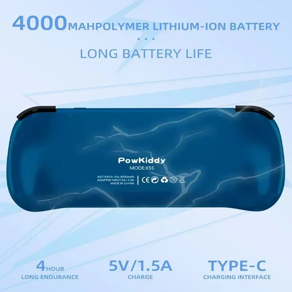 POWKIDDY X55 Handheld Game Con - مراجعة Gaming Console All In One وسعره
