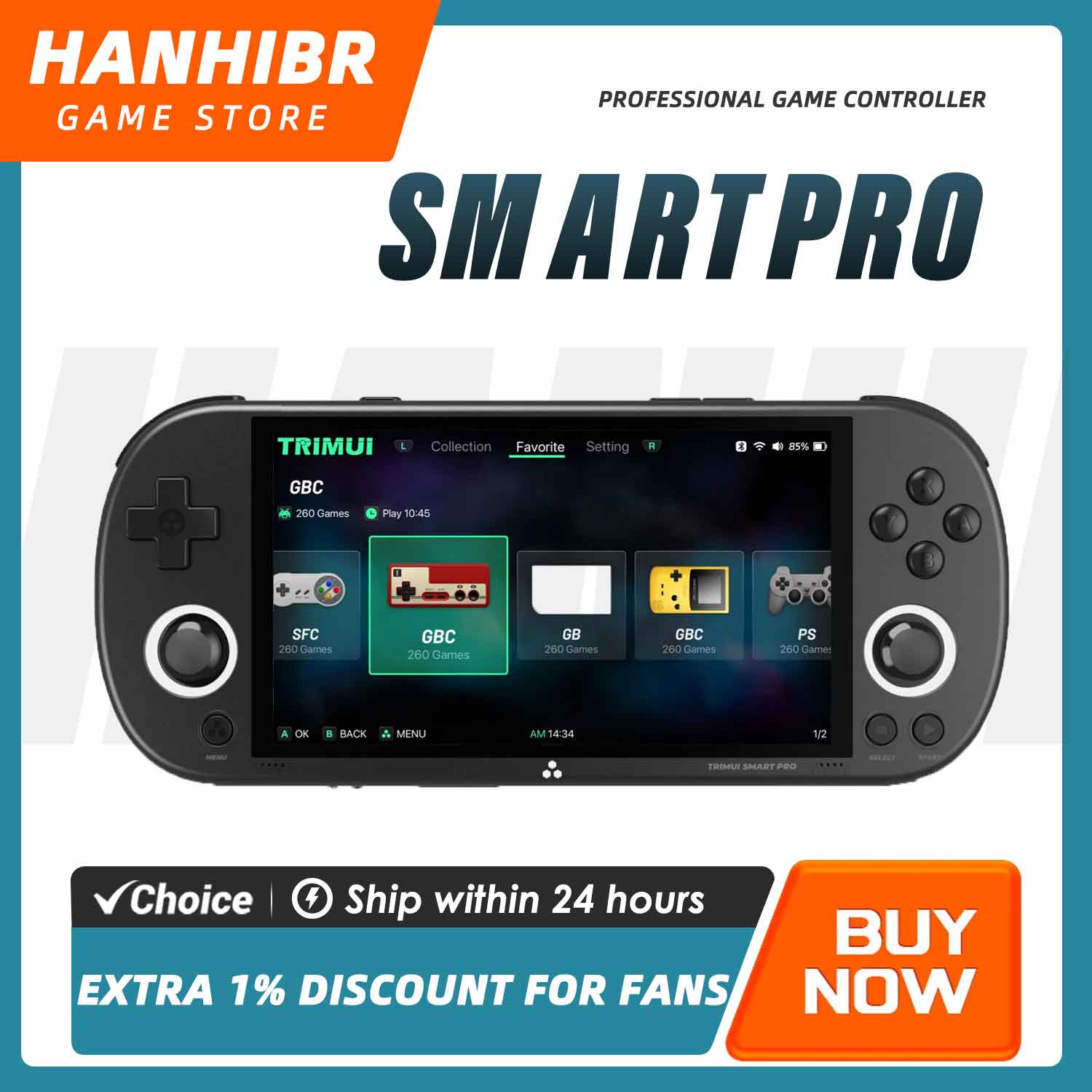 TRIMUI SMART PRO Open Source L - مراجعة Gaming Console All In One وسعره