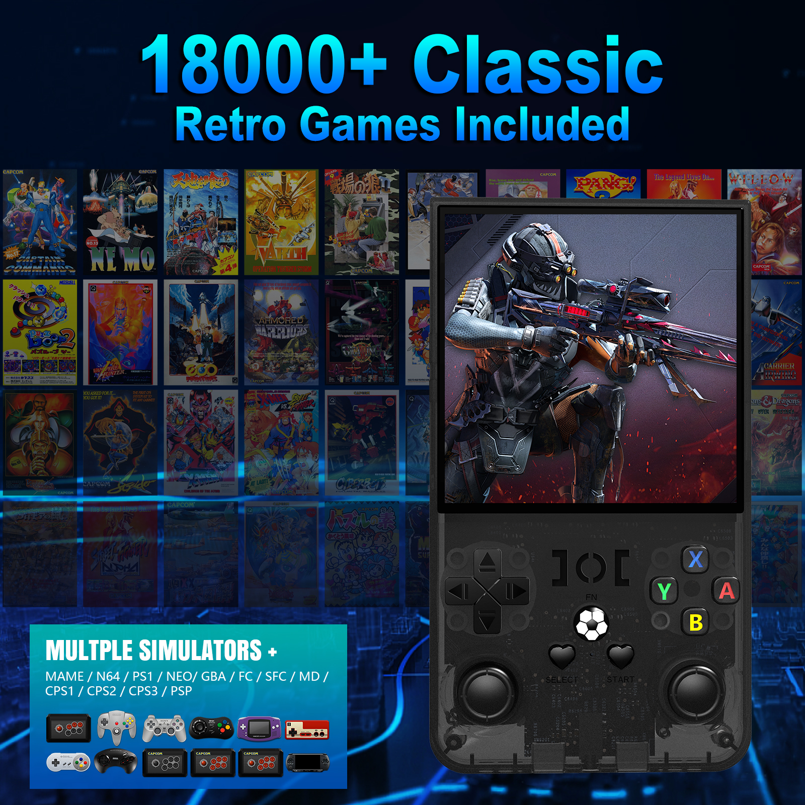 Open Source R36MAX Portable Vi - مراجعة Gaming Console All In One وسعره