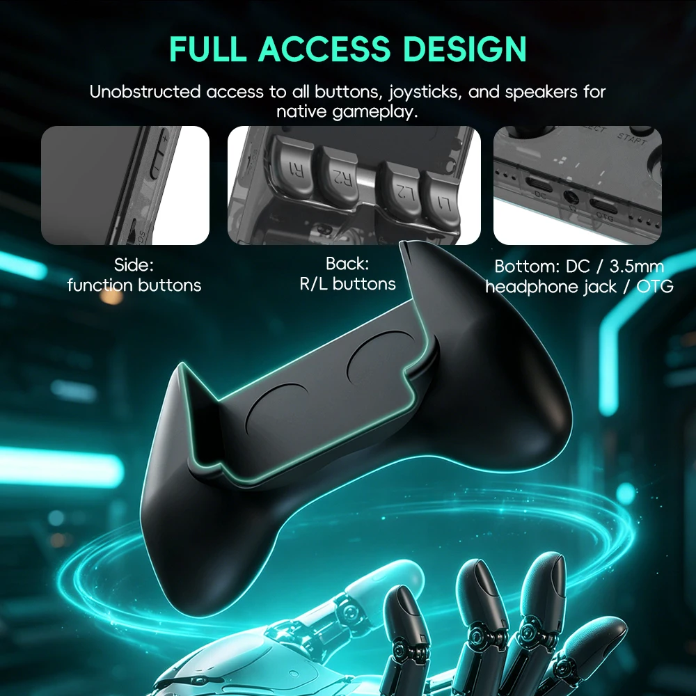 Data Frog R36S Game Grip Ergon - مراجعة Gaming Console Deals وسعره