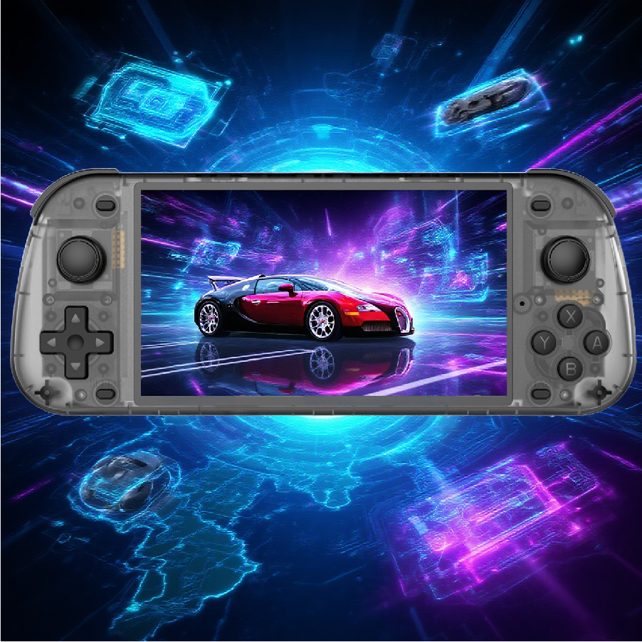 NEW 5.1 Inch R50S Retro Games  - مراجعة Gaming Console G90 وسعره