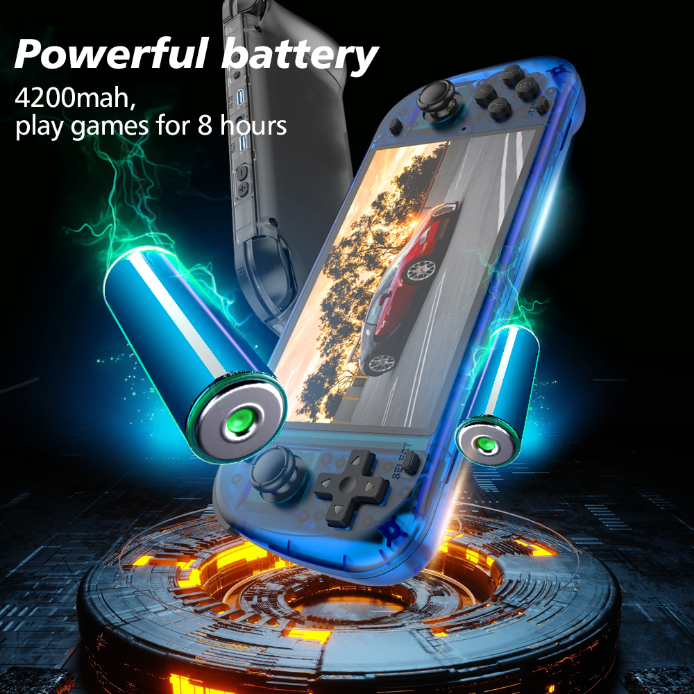 5.1 Inch R50S Retro Handheld G - مراجعة Gaming Console G90 وسعره