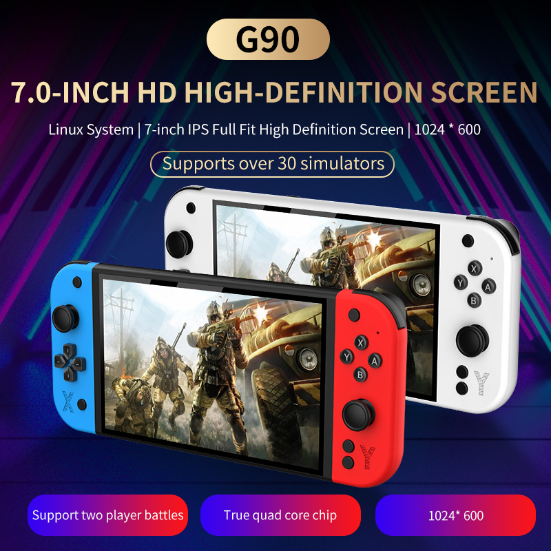 G90 7inch 64GB 4000mAh portabl - مراجعة Gaming Console G90 وسعره