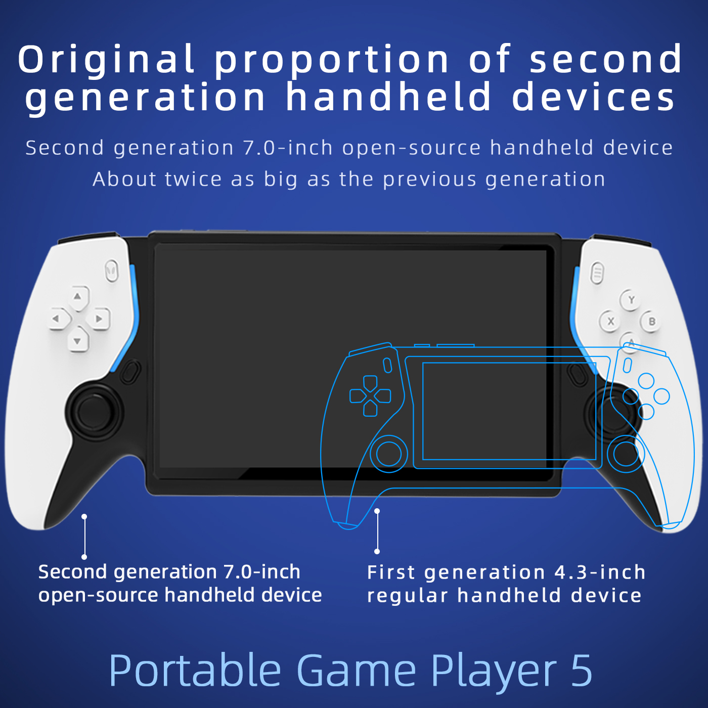 New PSP 7 Inch Portable Retro  - مراجعة Gaming Console G90 وسعره