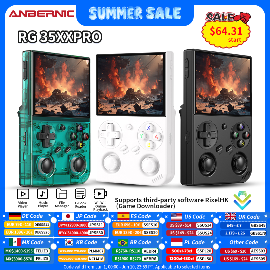 Anbernic RG 35XXPro Retro Hand - مراجعة Gaming Console Deals وسعره