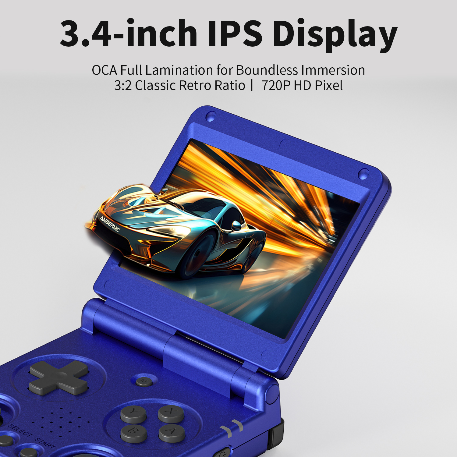 Anbernic RG34XXSP 3.4-Inch IPS - مراجعة Gaming Console G90 وسعره