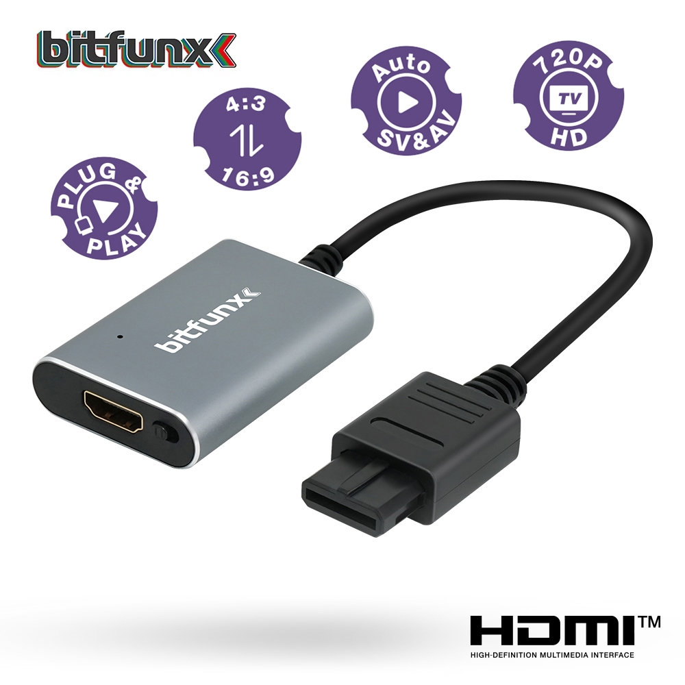 Bitfunx 720P HDMI™ Adapter S-v - مراجعة Gaming Console All In One وسعره