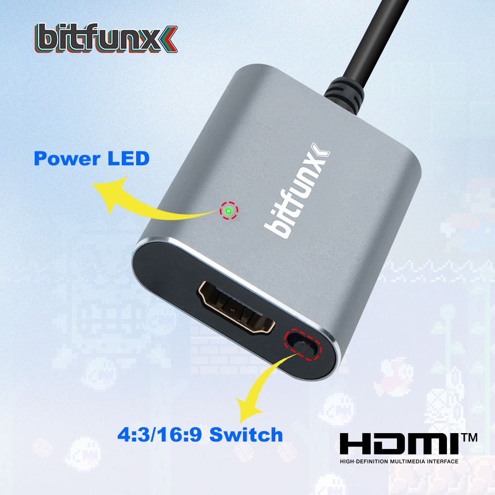 Bitfunx 720P HDMI™ Adapter S-v - مراجعة Gaming Console All In One وسعره